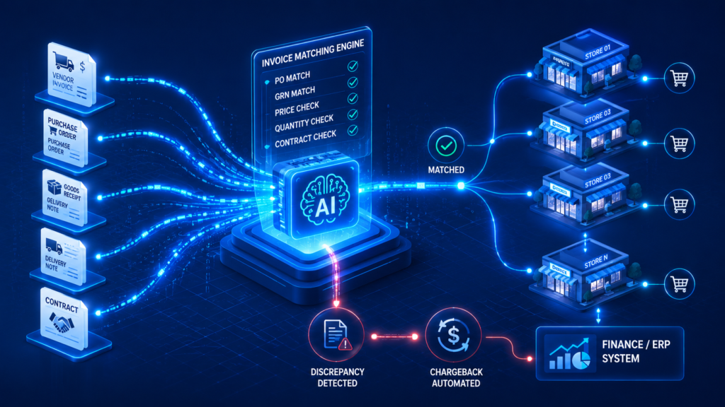 Automating Vendor Invoice Matching and Chargebacks in Multi-Location Retail